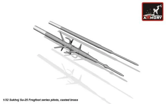 Su-25 Frogfoot pitots, casted brass 1:32