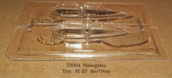 Ki-27 Ko/ Otsu vacu canopy for Hasegawa 1:72