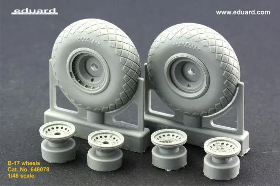 B-17 wheels 1:48