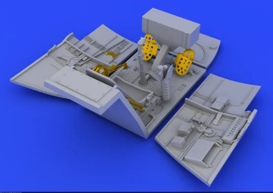 Bf 109E cockpit and radio compartment 1:48
