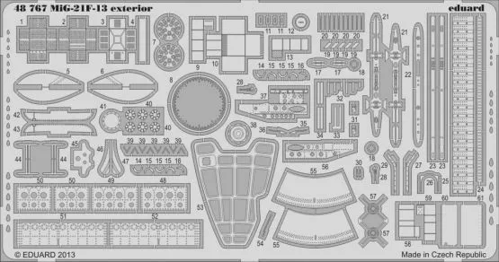 MiG-21F-13 exterior for Trumpeter 1:48