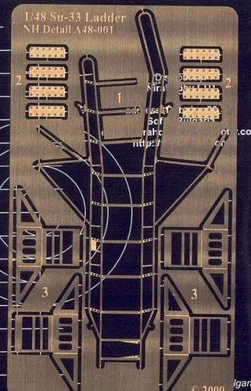 Su-33 Ladder and chocks 1:48