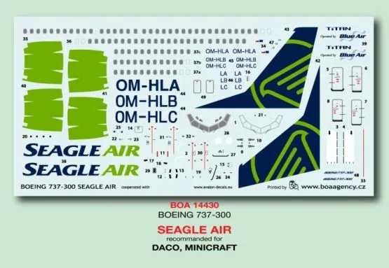 Boeing 737-300 - Seagle Air 1:144