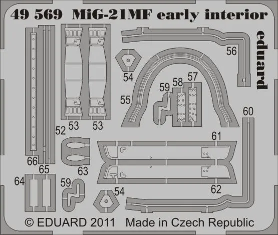 MiG-21MF interior for Eduard 1:48