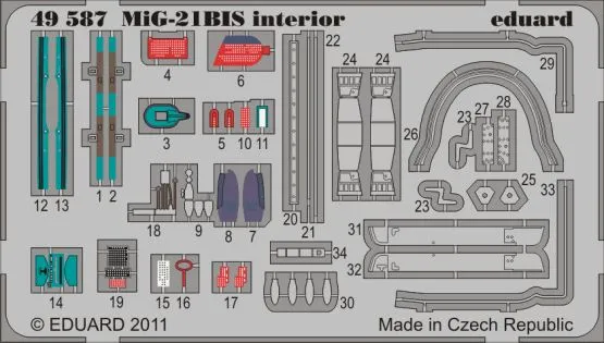 MiG-21BIS interior S.A. for Eduard 1:48