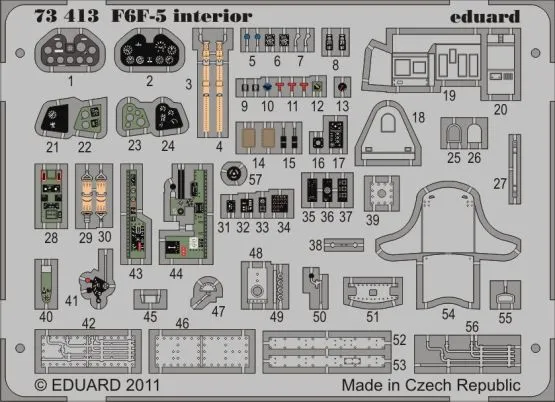 F6F-5 interior S.A. for Eduard 1:72