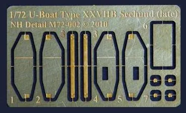 U-Boat Type XXVIIB (late) Detail Set for ICM/Rev. 1:72