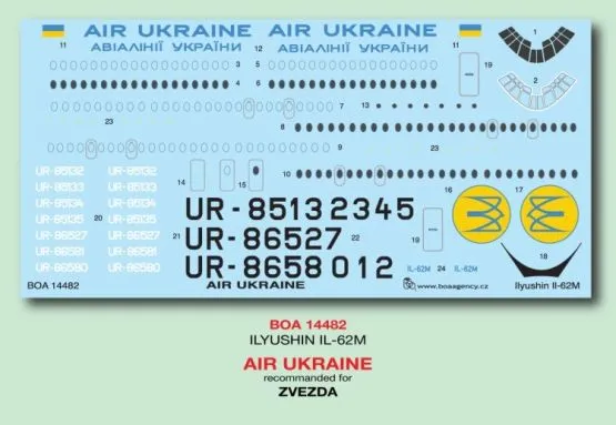 Ilyushin Il-62M - Air Ukraine 1:144