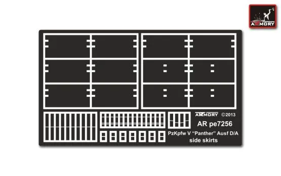 Pz.Kpfw.V Ausf.D/A Panther side skirts 1:72