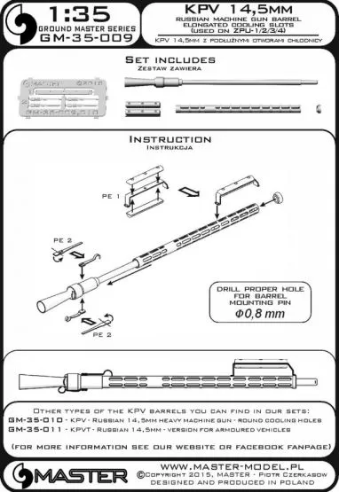 KPV - Russian 14,5mm heavy machine gun v.1 1:35