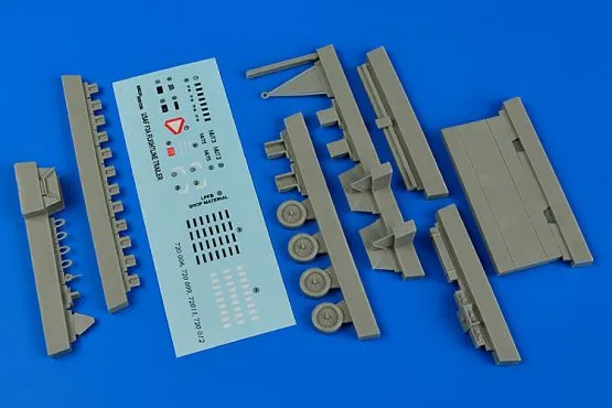 Flightline trailer F-2A (steel platform) 1:72