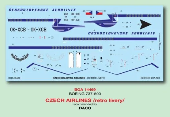 Boeing 737-55S - Czech "Retro Livery" 1:144