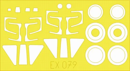 Su-25K Frogfoot mask for KP/ Smer 1:48 Su-25K Frogfoot mask for KP/ Smer 1:48