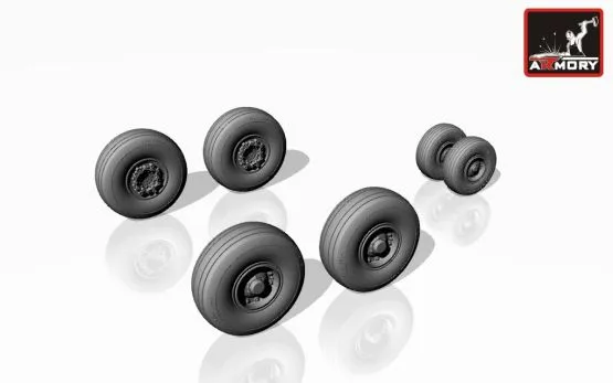 C-130 Hercules wheels, mid type 1:144