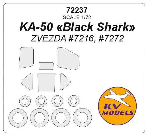 Ka-50 mask for Zvezda 1:72