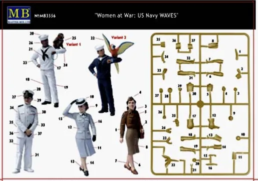 US Navy Waves "Women at War" 1:35