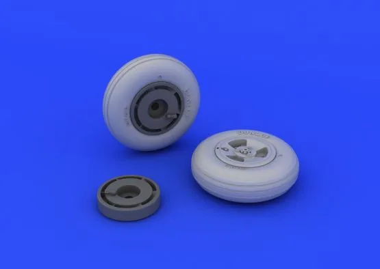 Spitfire Mk.XVI wheels - 3 spoke für Eduard 1:48