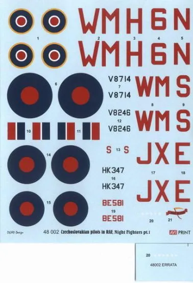Czechoslovakian pilot in RAF - Night Fighters P.1 1:72