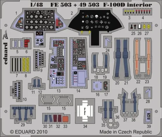 F-100D interior S. A. for Trumpeter - Zoom 1:48