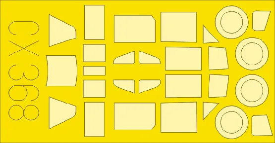 Il-2M3 mask für Tamiya 1:72