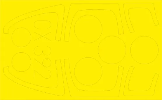 Su-27SM Flanker B mask for Zvezda 1:72