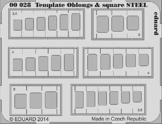 Template oblongs & square STEEL