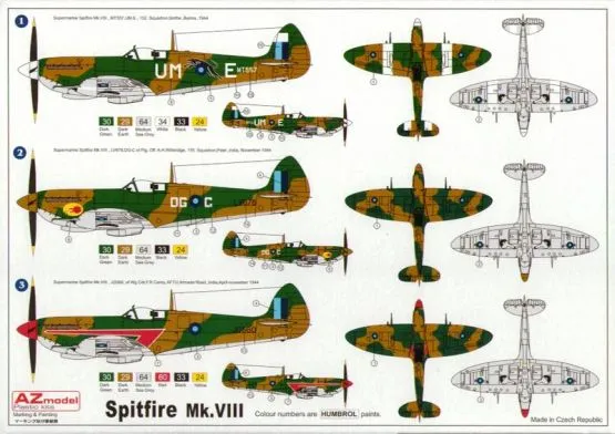 Supermarine Spitfire Mk.VIII RAF 1:72