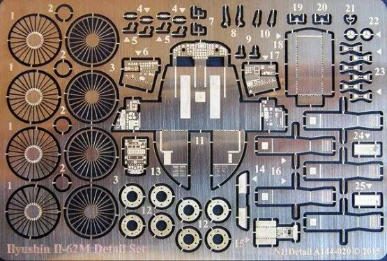 Il-62M Detail set for ICM 1:144
