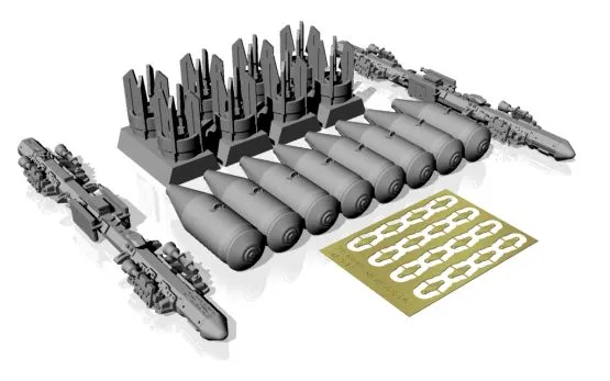 ZBD-4UT w/ 4x OFAB-100-120 bombs 1:48