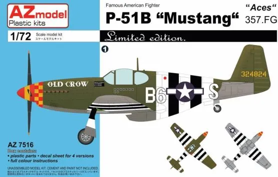 P-51B Mustang 357.FG ACES 1:72