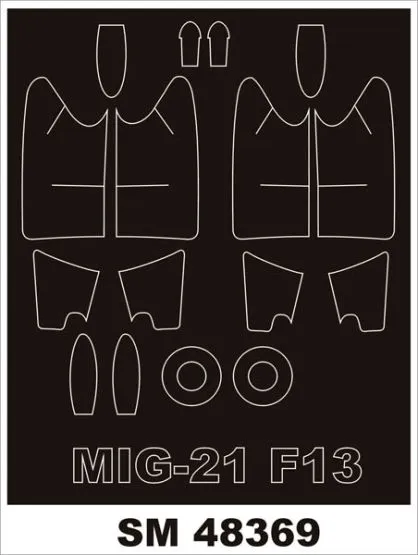 MiG-21F-13 mask for Trumpeter 1:48
