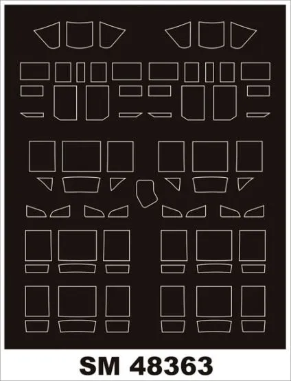 Il-2M3 Mask für Tamiya 1:48