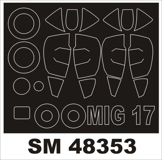 MiG-17 mask für Hobby Boss 1:48