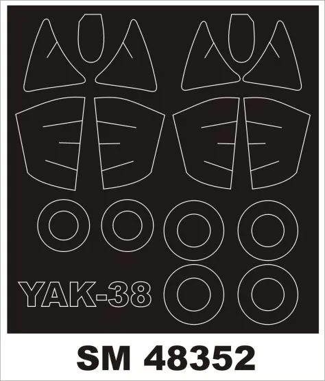 Yak-38 mask for Hobby Boss 1:48
