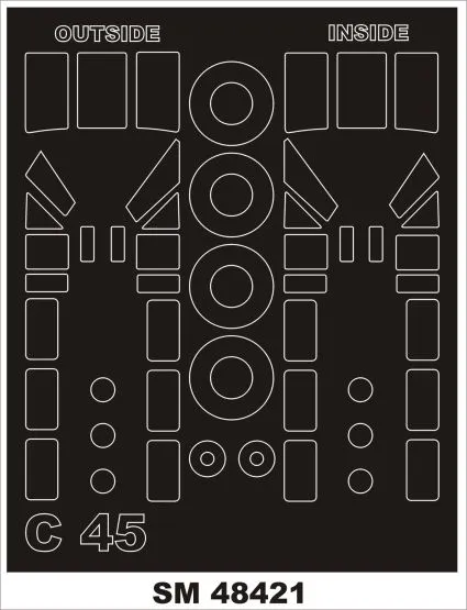 C-45F/ UC-45F mask für ICM 1:48