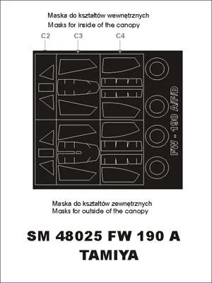 Fw 190A-3 mask für Tamiya 1:48