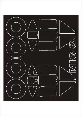 MiG-3 mask für Trumpeter 1:48