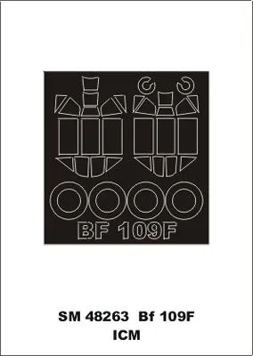 Bf 109F mask für ICM 1:48