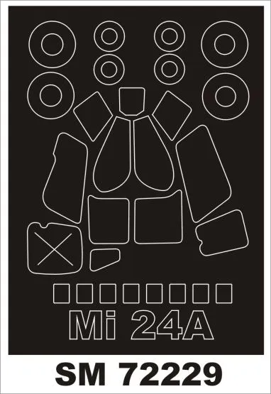 Mil Mi-24A mask für Zvezda 1:72