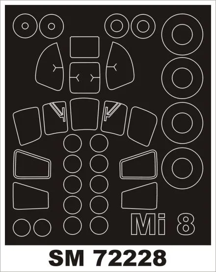 Mil Mi-8 mask für Zvezda 1:72