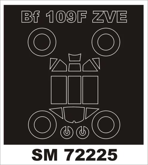 Bf 109F mask for Zvezda 1:72