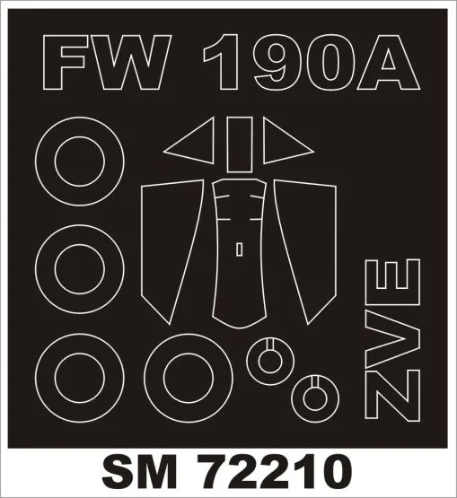 Fw 190A mask for Zvezda 1:72