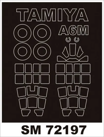 A6M5 Zero mask for Tamiya 1:72