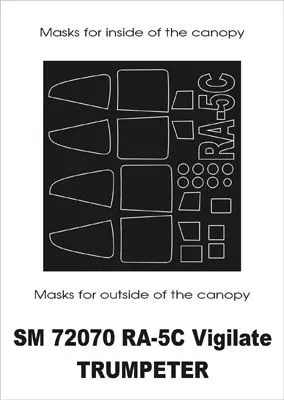 RA-5C Vigilante mask for Trumpeter 1:72