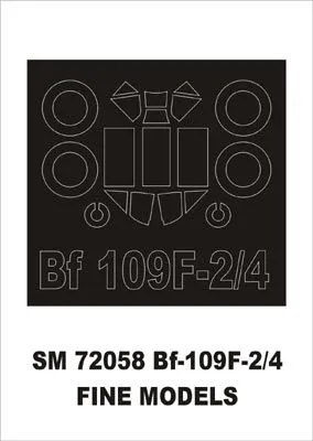 Bf 109F-2/F-4 mask for Fine Molds 1:72