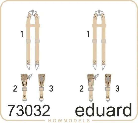 Seatbelts Luftwaffe WWII bombers SUPERFABRIC 1:72