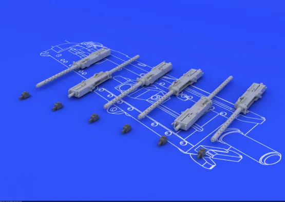 Browning M-2 guns (6pcs) 1:48