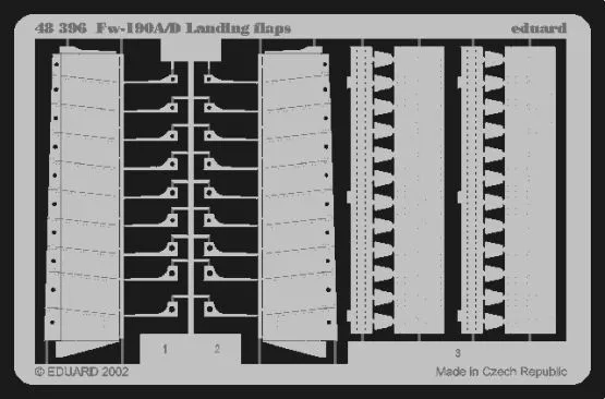 Fw 190A/ D landing flaps for Tamiya 1:48