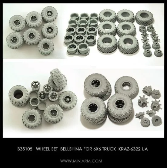 KrAZ-6322 UA Wheel set Bellshina 1:35