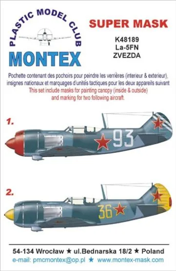 La-5FN Super Mask for Zvezda Part.1 1:48